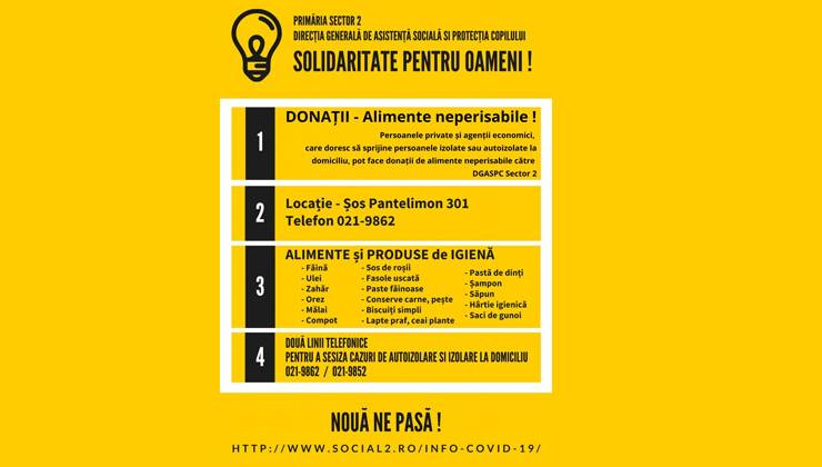 DONAȚII – Alimente neperisabile !