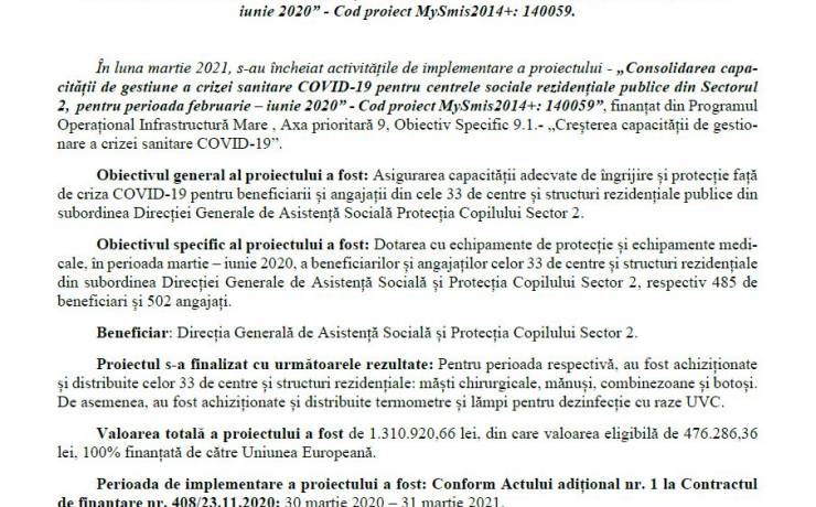 Comunicat de presa