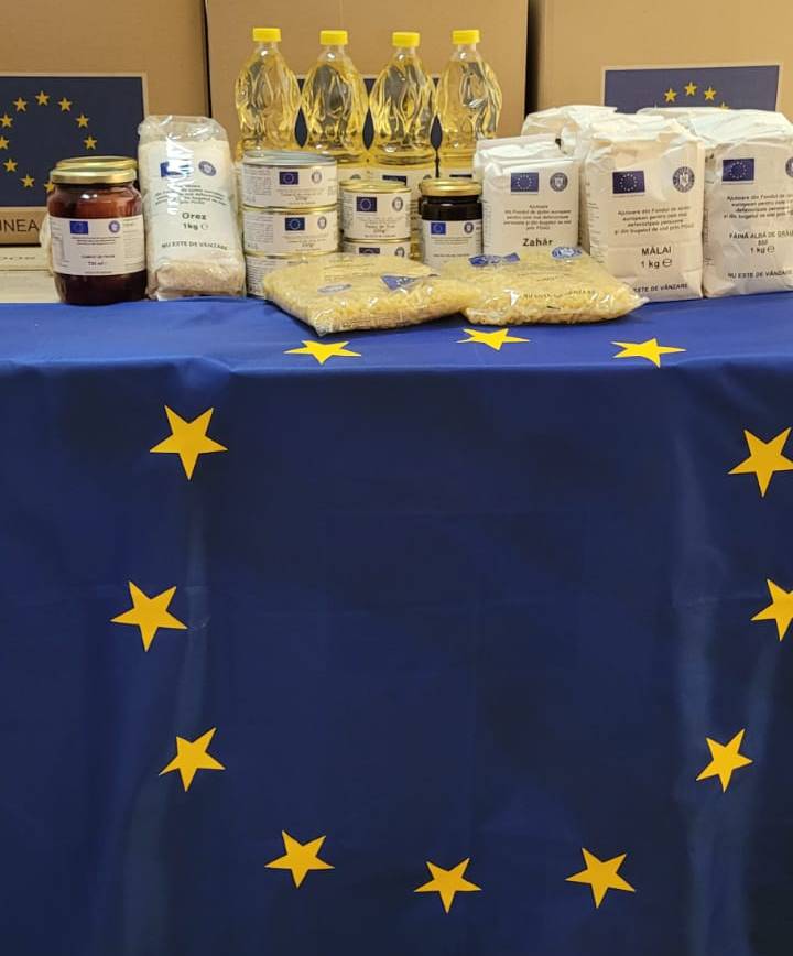 ANUNȚ Distribuire ajutoare alimentare din fondurile UNIUNII EUROPENE POAD 2018/2021
