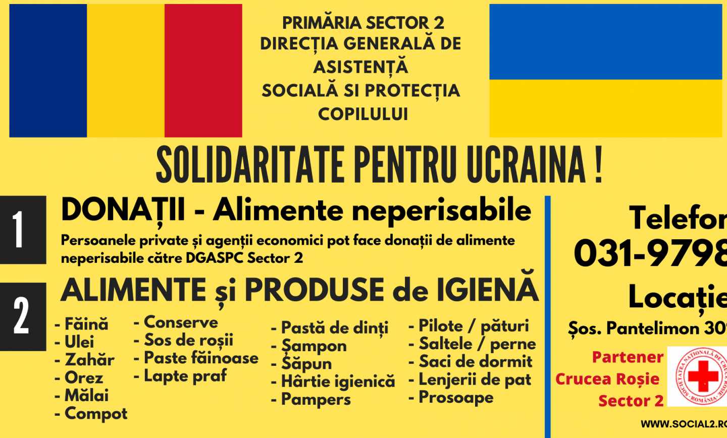Solidaritate pentru Ucraina !