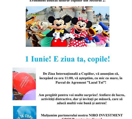 1 Iunie! E ziua ta, copile!