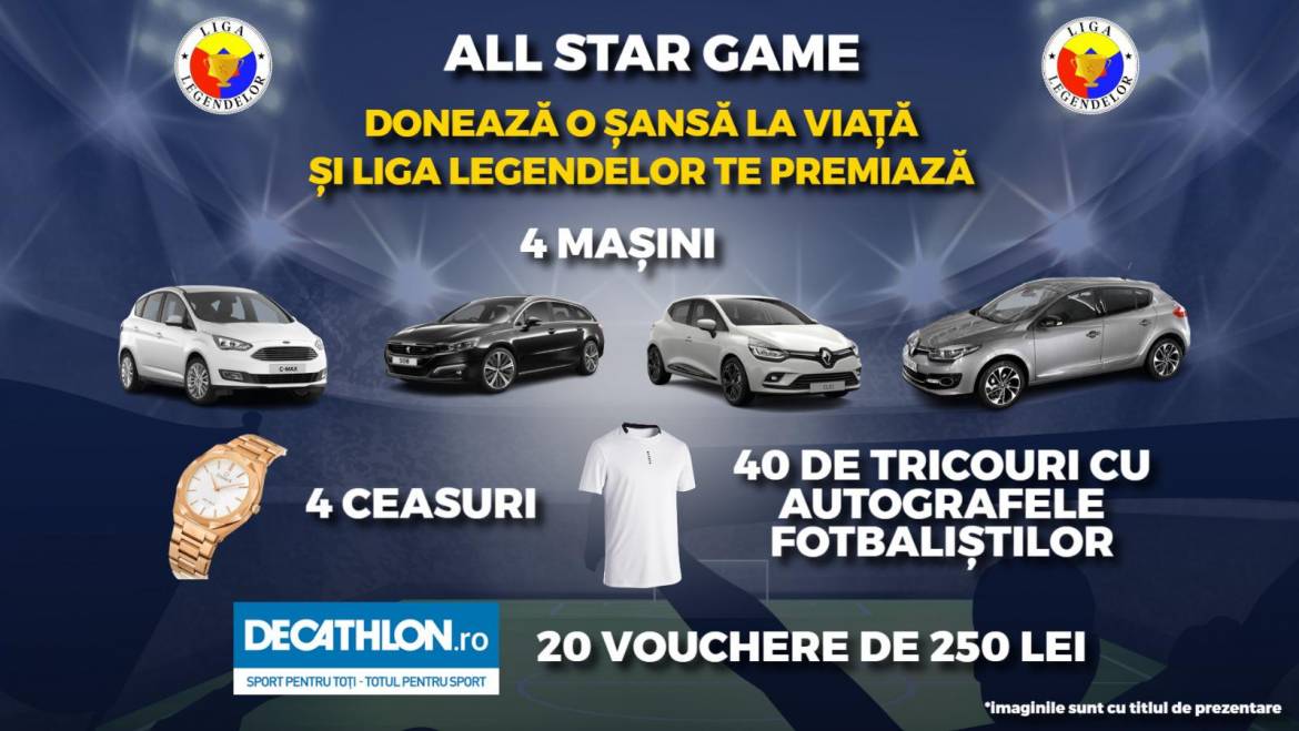 “FOTBALUL FACE BINE” – ”ALL STAR GAME” – ”Alături de Irene și Sectia de Oncohematologie Pediatrica I.C.Fundeni”!