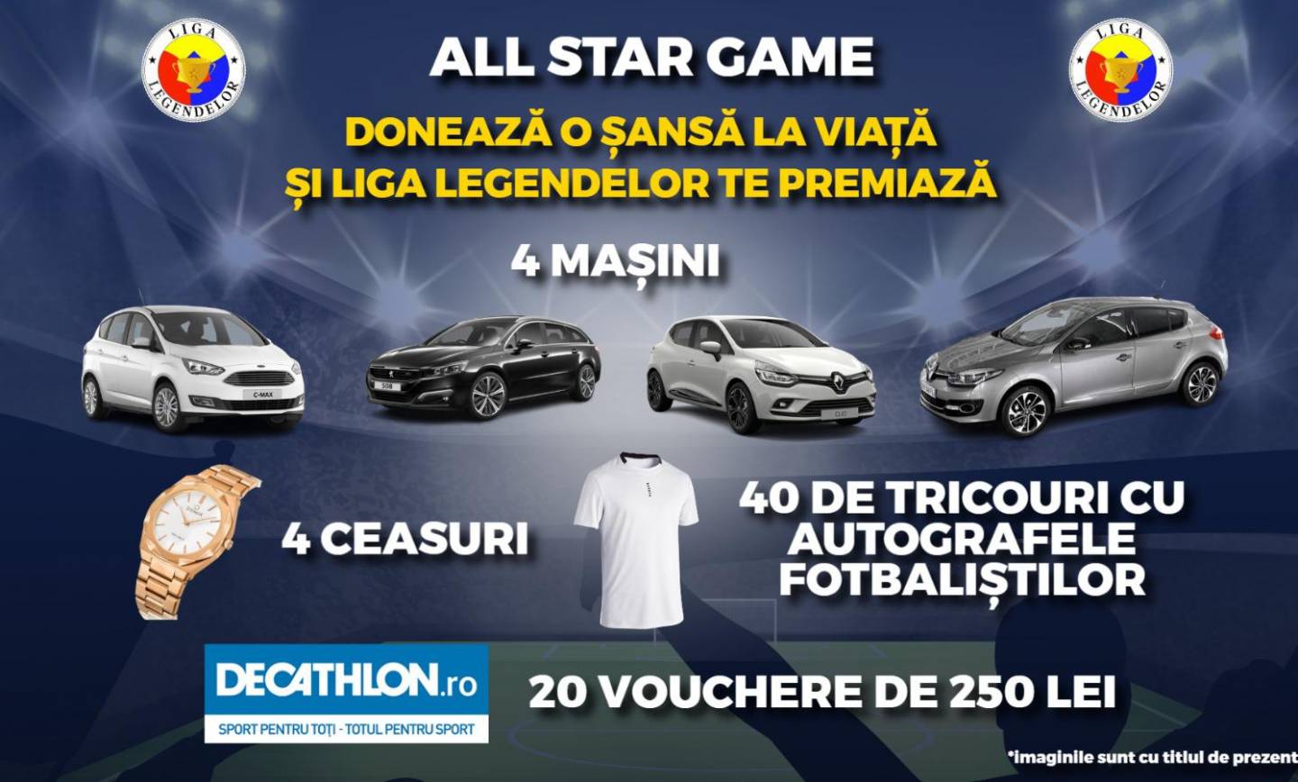 “FOTBALUL FACE BINE” – ”ALL STAR GAME” – ”Alături de Irene și Sectia de Oncohematologie Pediatrica I.C.Fundeni”!