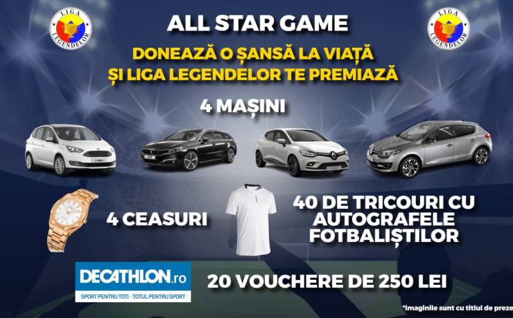 “FOTBALUL FACE BINE” – ”ALL STAR GAME” – ”Alături de Irene și Sectia de Oncohematologie Pediatrica I.C.Fundeni”!